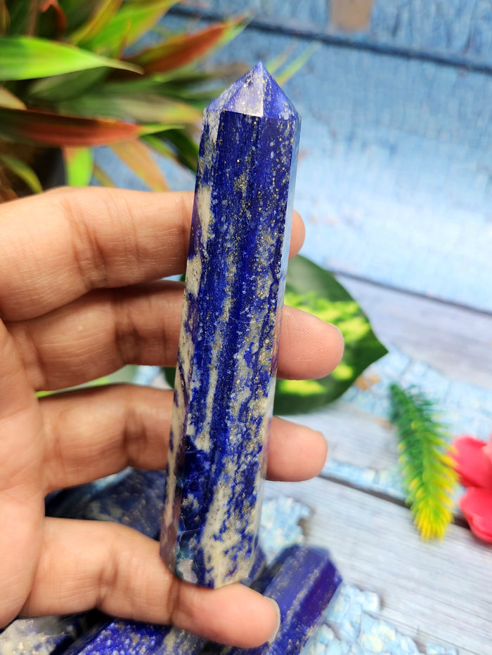 Lapis Lazuli Point: A Gemstone of Ancient Beauty and Modern Elegance | Crystal Healing | Home decor | ONE PIECE ONLY