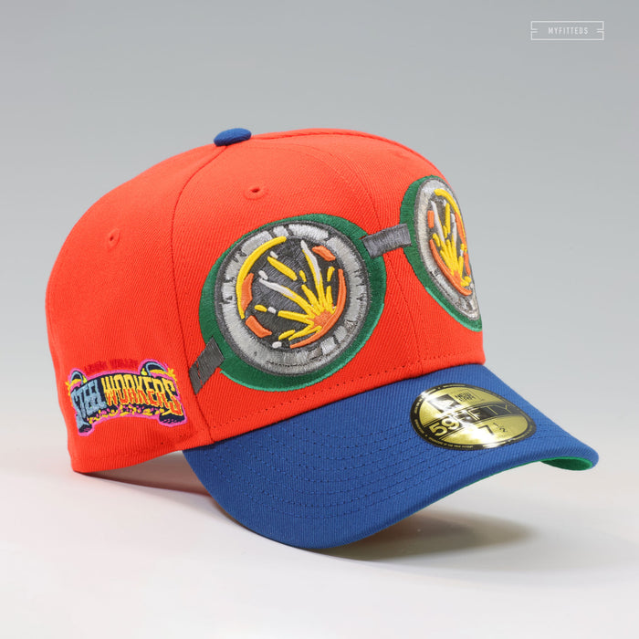 LEHIGH VALLEY IRON PIGS X STEEL WORKERS THEME NIGHT NARUTO GOGGLES INSPIRED NEW ERA CAP