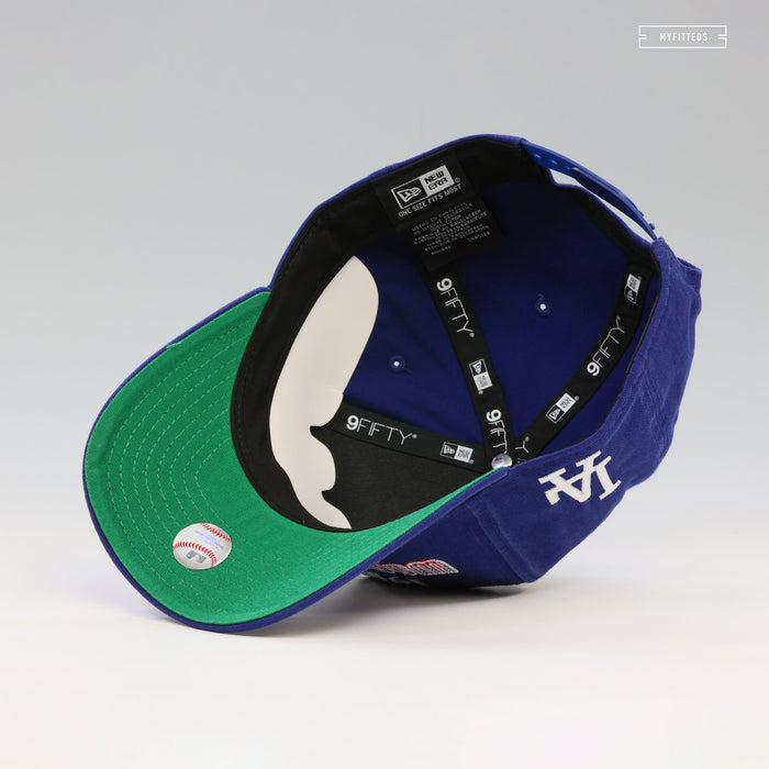 LOS ANGELES DODGERS 1988 WORLD SERIES CHAMPIONS HISTORIC 9FIFTY NEW ERA A-FRAME SNAPBACK HAT