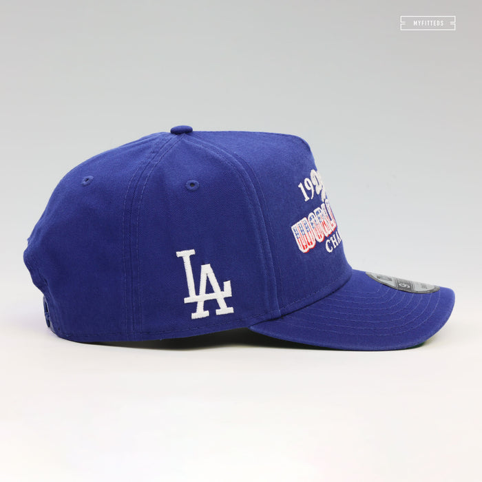 LOS ANGELES DODGERS 1988 WORLD SERIES CHAMPIONS HISTORIC 9FIFTY NEW ERA A-FRAME SNAPBACK HAT