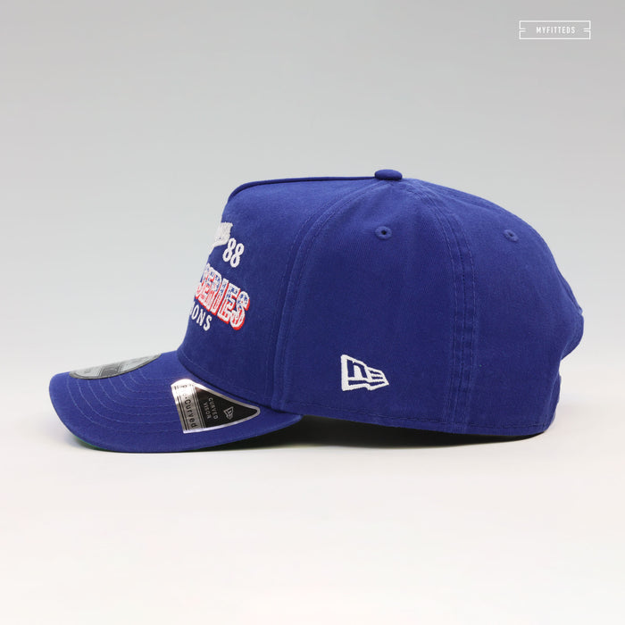 LOS ANGELES DODGERS 1988 WORLD SERIES CHAMPIONS HISTORIC 9FIFTY NEW ERA A-FRAME SNAPBACK HAT