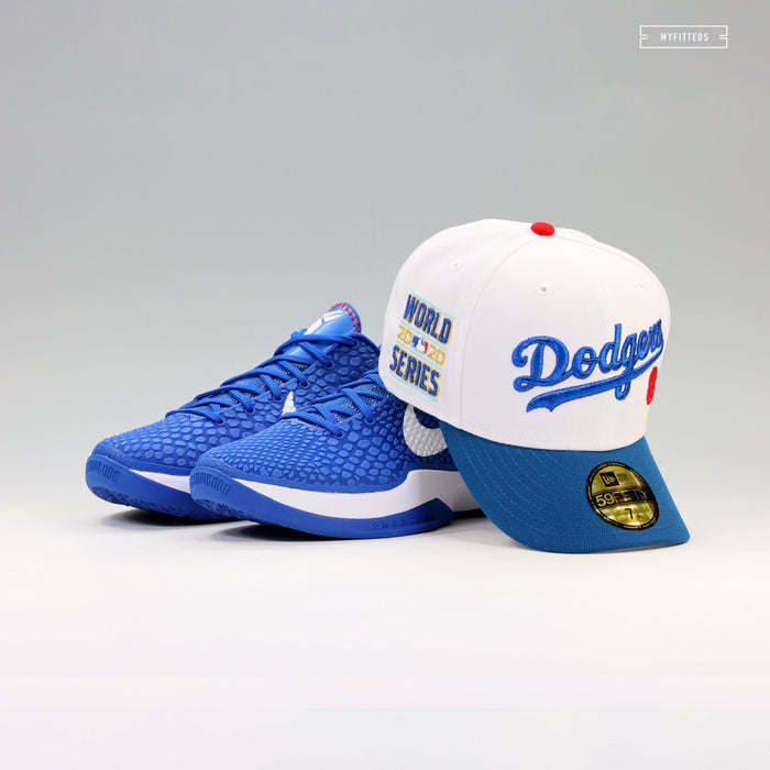 LOS ANGELES DODGERS 2020 WORLD SERIES KOBE BRYANT HOME JERSEY INSPIRED NEW ERA FITTED CAP