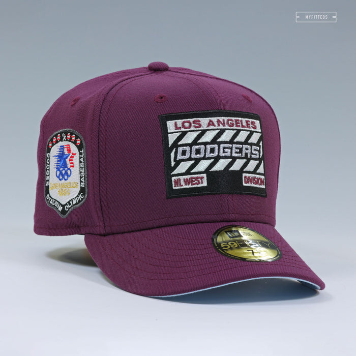 LOS ANGELES DODGERS HOLLYWOOD CHRONICLES 1984 OLYMPIC BASEBALL AUBERGINE NEW ERA CAP