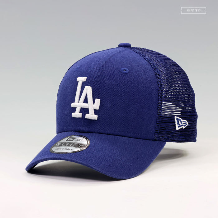 LOS ANGELES DODGERS NEW ERA 9FORTY ADJUSTABLE TRUCKER MESH DAD HAT