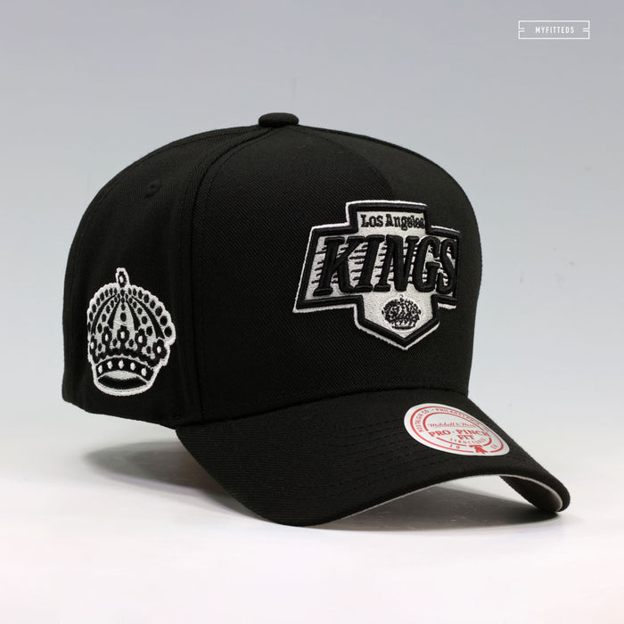 LOS ANGELES KINGS NHL DOUBLE CLUTCH PRO PINCH FIT MITCHELL & NESS SNAPBACK HAT