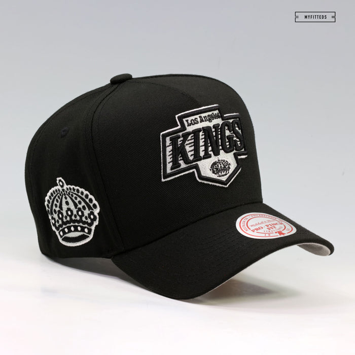 LOS ANGELES KINGS NHL DOUBLE CLUTCH PRO PINCH FIT MITCHELL & NESS SNAPBACK HAT