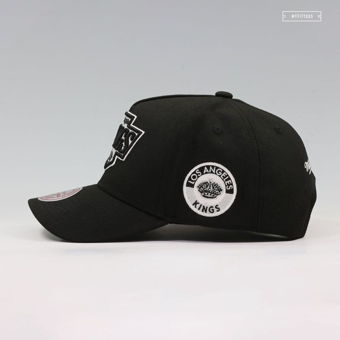 LOS ANGELES KINGS NHL DOUBLE CLUTCH PRO PINCH FIT MITCHELL & NESS SNAPBACK HAT