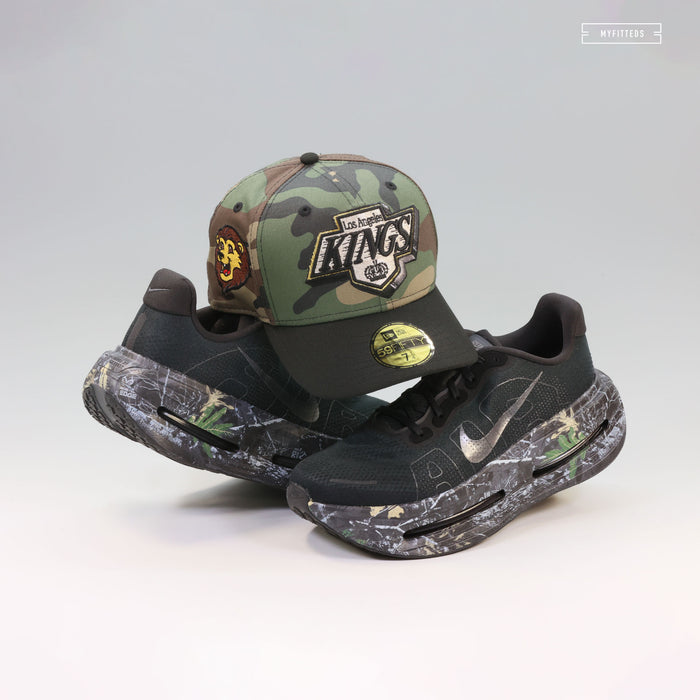 LOS ANGELES KINGS PENDANT WOODLAND CAMO BAILEY THE MASCOT NEW ERA FITTED CAP