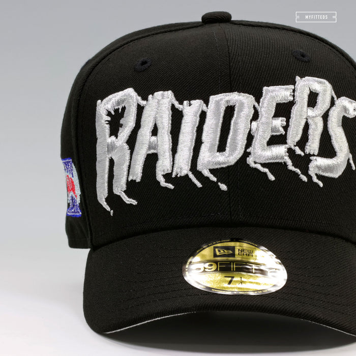 LOS ANGELES RAIDERS SUPER BOWL XVIII "TERMINATOR 2 T-1000 INSPIRED" LIQUID METAL NEW ERA CAP