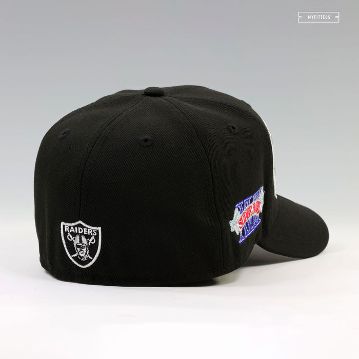 LOS ANGELES RAIDERS SUPER BOWL XVIII "TERMINATOR 2 T-1000 INSPIRED" LIQUID METAL NEW ERA CAP