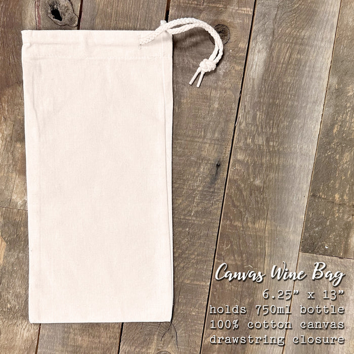 Love Birds - Valentine's Day Canvas Wine Bag