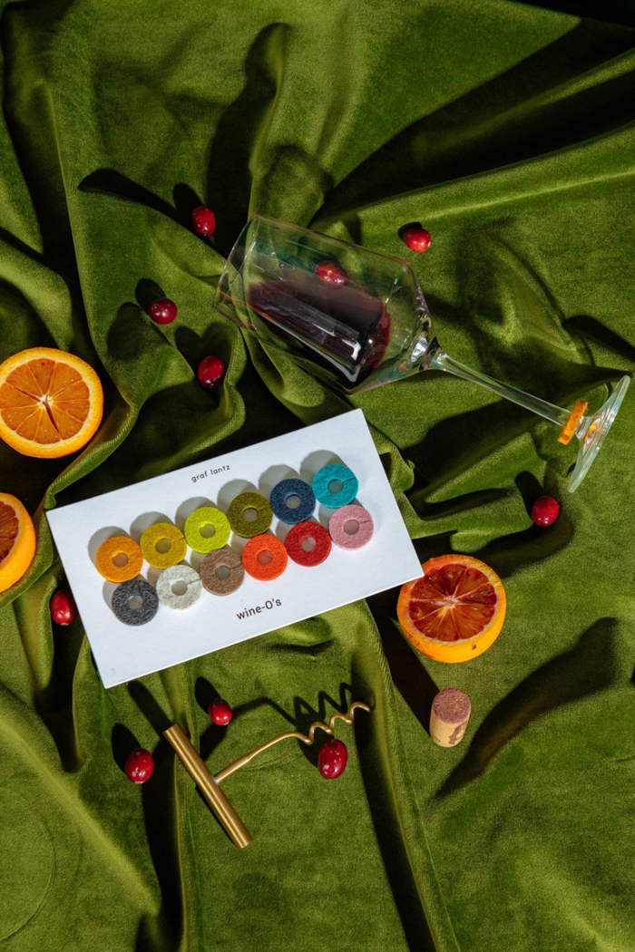 Merino Wool Wine-O Wine Markers-Graf Lantz-ECOVIBE
