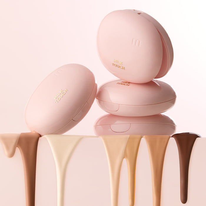 [milktouch] All-day Skin Fit Milky Glow Cushion #23W Vanilla Beige 15g-Luxiface.com
