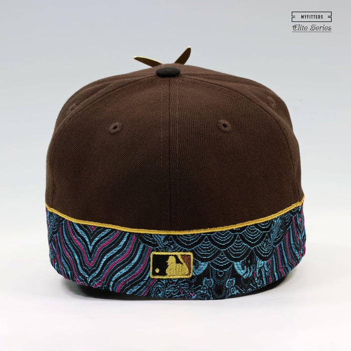 MILWAUKEE BREWERS 50TH ANNIVERSARY GENZO'S PINWHEEL ELITE SERIES NEW ERA FITTED CAP