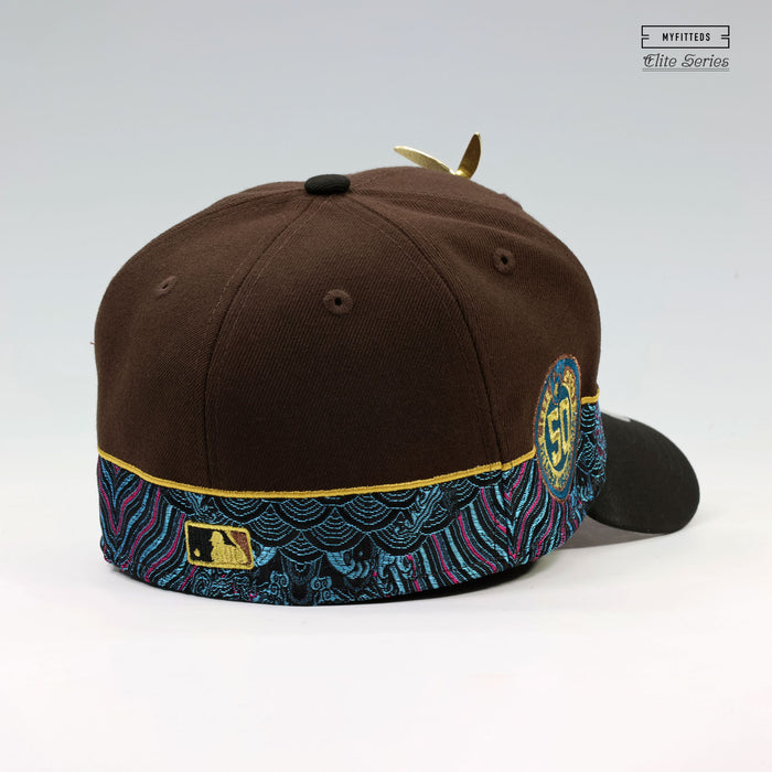 MILWAUKEE BREWERS 50TH ANNIVERSARY GENZO'S PINWHEEL ELITE SERIES NEW ERA FITTED CAP