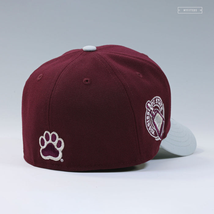 MISSISSIPPI STATE BULLDOGS NIKE KOBE V PROTRO "LOWER MERION ACES AWAY" INSPIRED NEW ERA FITTED CAP