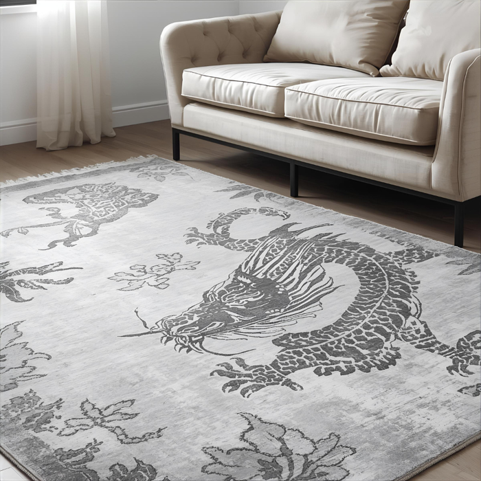 Mist Dragon Area Rug