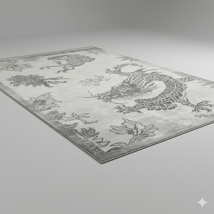 Mist Dragon Area Rug