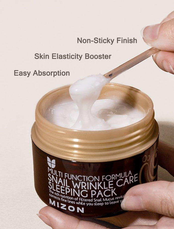 MIZON Snail Wrinkle Care Sleeping Pack 2.7 fl. oz / 80ml