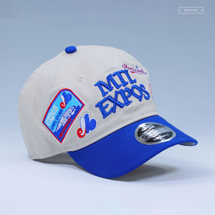 MONTREAL EXPOS GOOD RETRO COLLAGE 9FIFTY RETRO CROWN NEW ERA SNAPBACK HAT