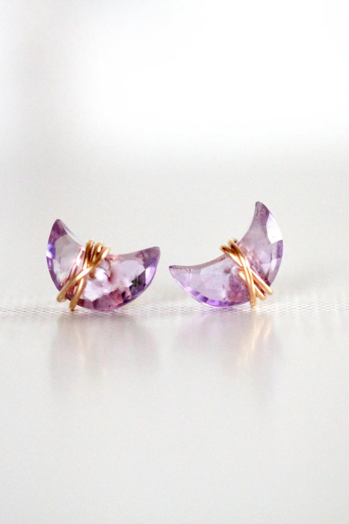 Saressa-Designs-Moonbeam-Studs-Amethyst