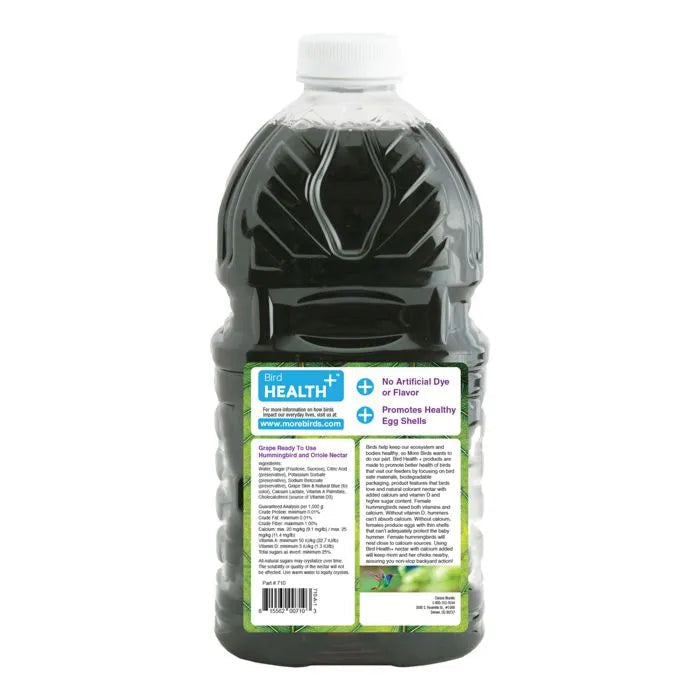 More Birds® Bird Health Natural Grape Ready-To-Use Hummingbird And Oriole Nectar