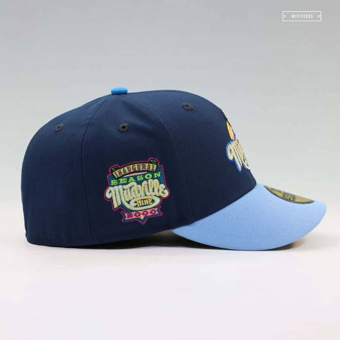 MUDVILLE NINE 2000 INAUGURAL SEASON FREESTYLE WITH COLORS NEW ERA FITTED CAP