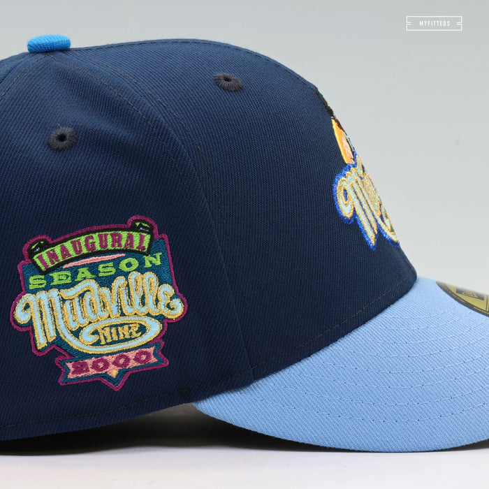 MUDVILLE NINE 2000 INAUGURAL SEASON FREESTYLE WITH COLORS NEW ERA FITTED CAP