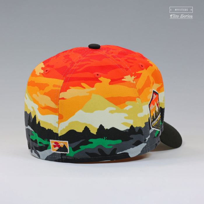 MYFITTEDS X RUSSETSUNSET 001 LANDSCAPE CAMOUFLAGE ELITE SERIES NEW ERA FITTED CAP