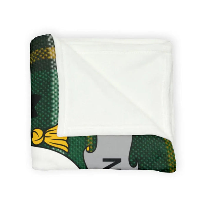 Cozy Stylish Blanket with Unique Green Pattern Design