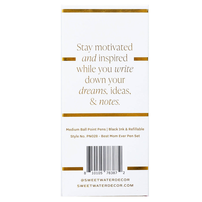 *NEW* Best Mom Ever Metal Pen Set - Home Decor & Gifts