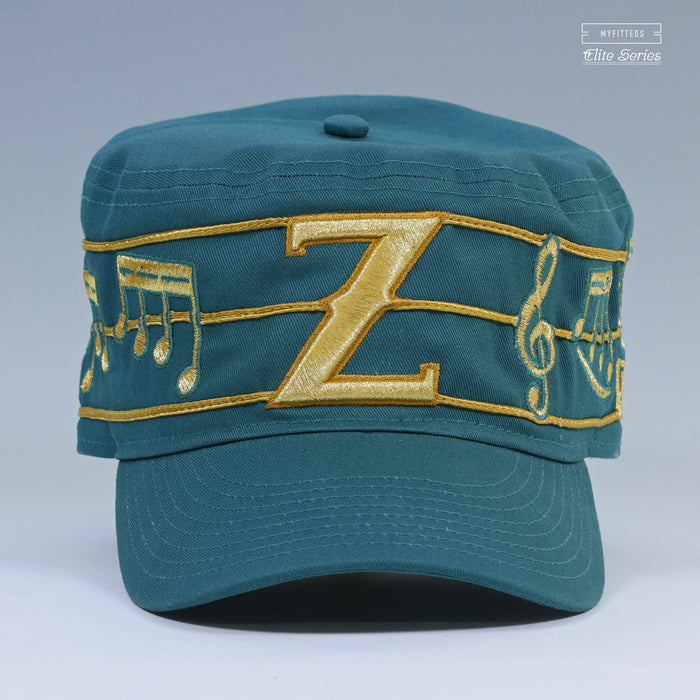 NEW ORLEANS ZEPHYR ELITE SERIES THE LEGEND OF ZELDA MUSIC NOTES INSPIRED NEW ERA PILLBOX HAT