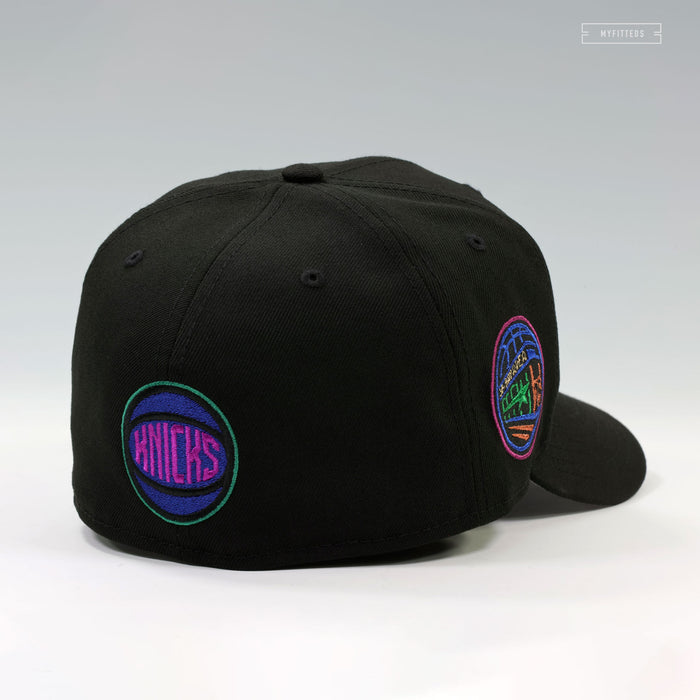 NEW YORK KNICKS 2025 NBA ALL-STAR GAME ETCH ART ZELDA MAJORA'S MASK INSPIRED NEW ERA CAP