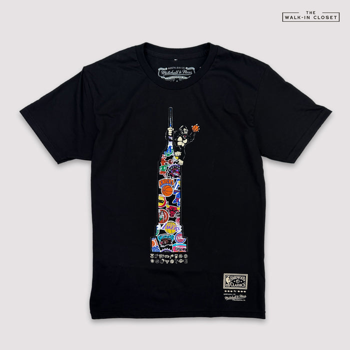 NEW YORK KNICKS 2026 NBA CHAMPIONS KING KONG MITCHELL & NESS BLACK T-SHIRT