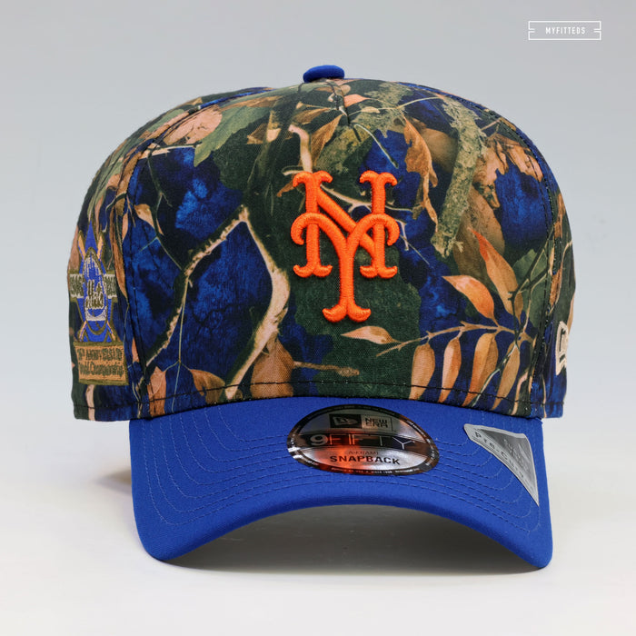 NEW YORK METS 1986 WORLD SERIES 30TH ANNIVERSARY LEAF CAMO 9FIFTY A-FRAME NEW ERA SNAPBACK HAT