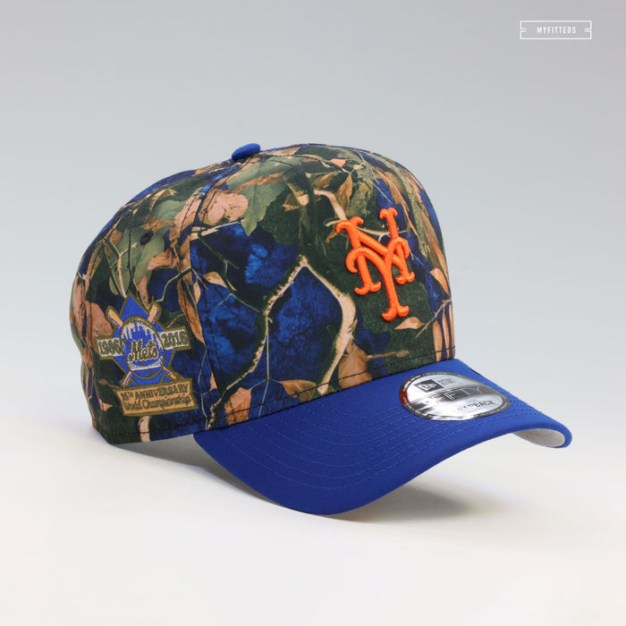 NEW YORK METS 1986 WORLD SERIES 30TH ANNIVERSARY LEAF CAMO 9FIFTY A-FRAME NEW ERA SNAPBACK HAT