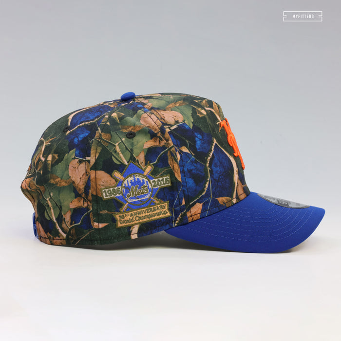 NEW YORK METS 1986 WORLD SERIES 30TH ANNIVERSARY LEAF CAMO 9FIFTY A-FRAME NEW ERA SNAPBACK HAT