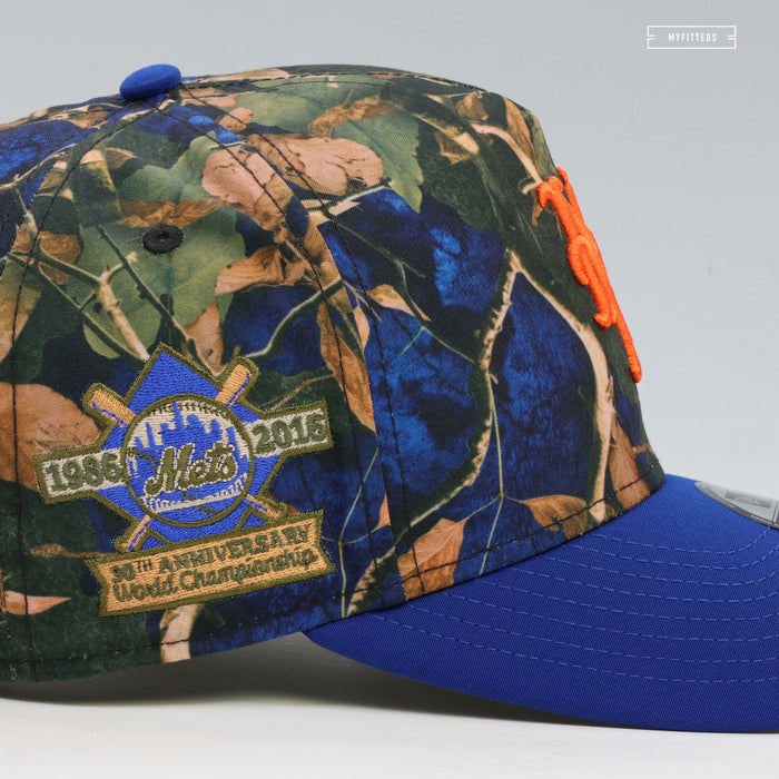 NEW YORK METS 1986 WORLD SERIES 30TH ANNIVERSARY LEAF CAMO 9FIFTY A-FRAME NEW ERA SNAPBACK HAT