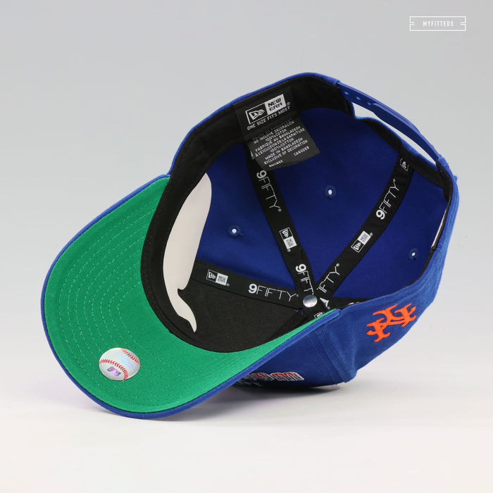 NEW YORK METS 1986 WORLD SERIES CHAMPIONS HISTORIC 9FIFTY NEW ERA A-FRAME SNAPBACK HAT