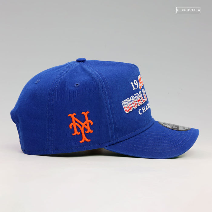 NEW YORK METS 1986 WORLD SERIES CHAMPIONS HISTORIC 9FIFTY NEW ERA A-FRAME SNAPBACK HAT