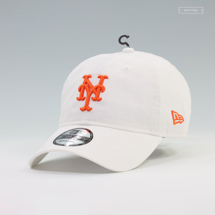 NEW YORK METS GLACIAL WHITE NEW ERA 9TWENTY ADJUSTABLE DAD HAT