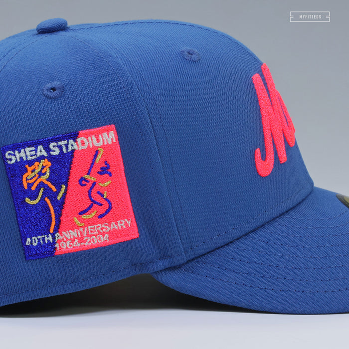 NEW YORK METS SHEA STADIUM 40TH ANNIVERSARY ULTRAMARINE AM 180 INSPIRED NEW ERA CAP