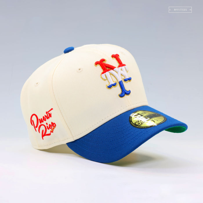 NEW YORK METS X PUERTO RICO LA ISLA DEL ENCANTO OFF WHITE NEW ERA FITTED CAP