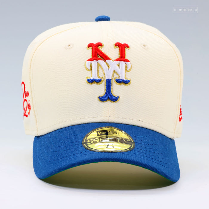 NEW YORK METS X PUERTO RICO LA ISLA DEL ENCANTO OFF WHITE NEW ERA FITTED CAP