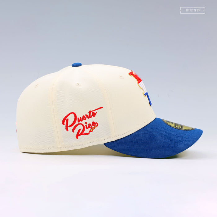 NEW YORK METS X PUERTO RICO LA ISLA DEL ENCANTO OFF WHITE NEW ERA FITTED CAP