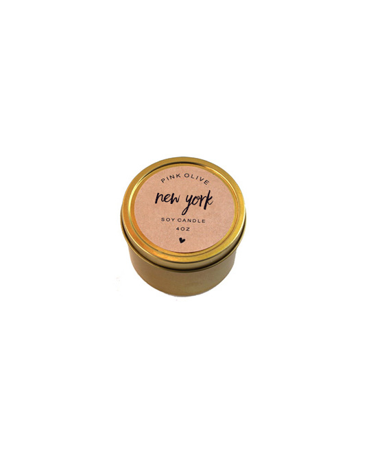 new york mini soy candle