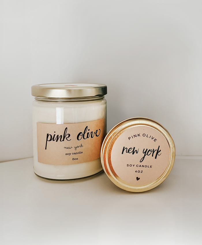 new york mini soy candle