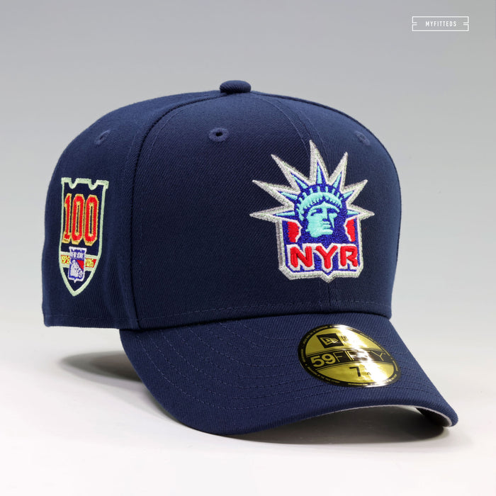 NEW YORK RANGERS 100TH ANNIVERSARY NEW YORK CITY NIGHT LIGHTS NEW ERA FITTED CAP