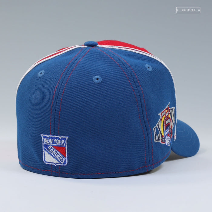 NEW YORK RANGERS LADY LIBERTY REVERSE RETRO 2.0 75TH ANNIVERSARY DIAGONAL BLOCK NEW ERA CAP