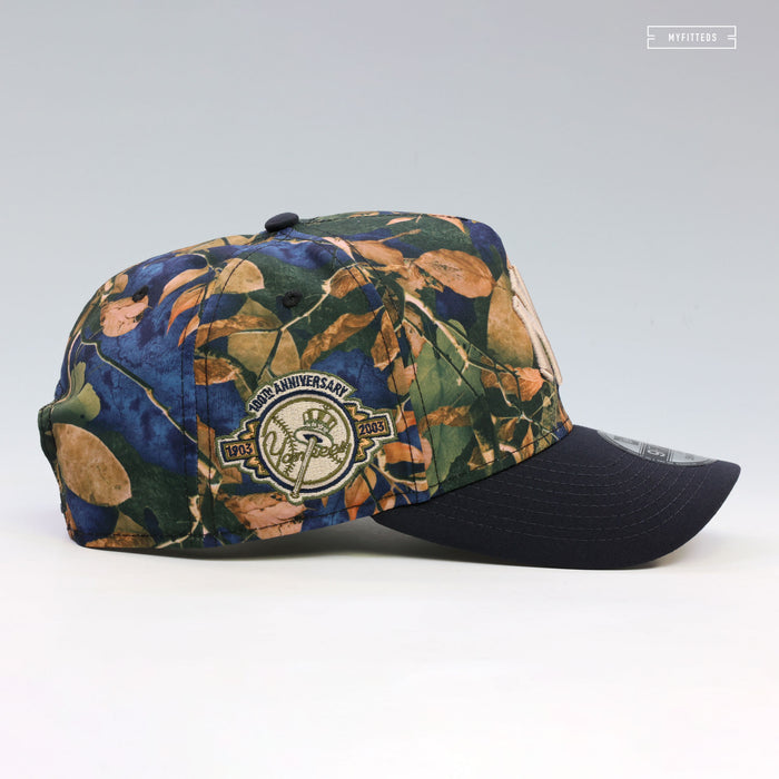 NEW YORK YANKEES 100TH ANNIVERSARY LEAF CAMO 9FIFTY A-FRAME NEW ERA SNAPBACK HAT